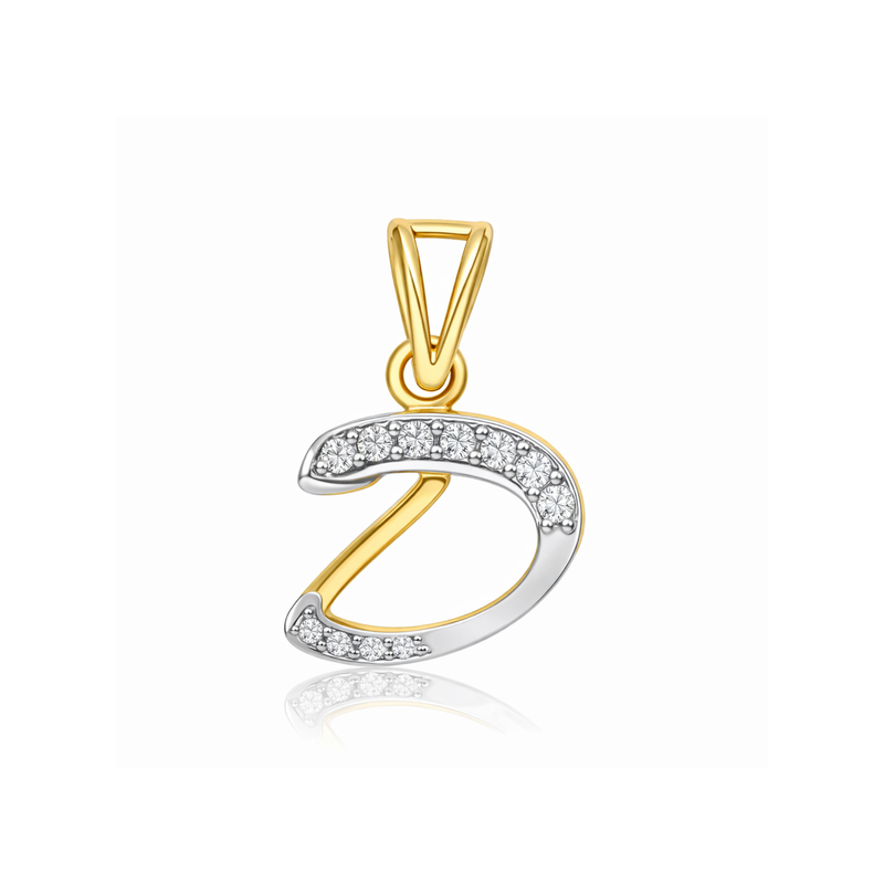 D-Initial Lab Grown Diamond Pendant