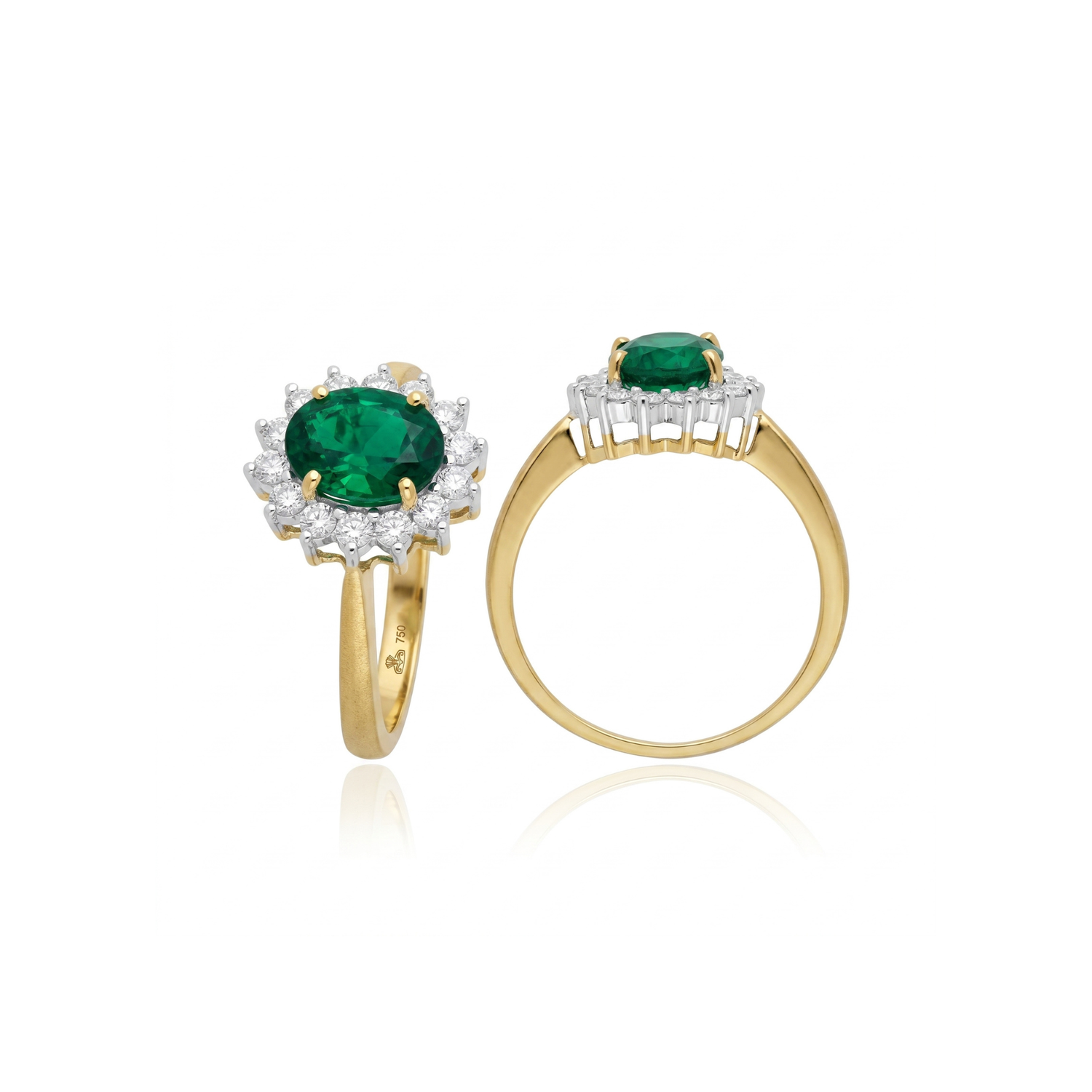 Duchess Halo Lab Grown Gemstone Ring