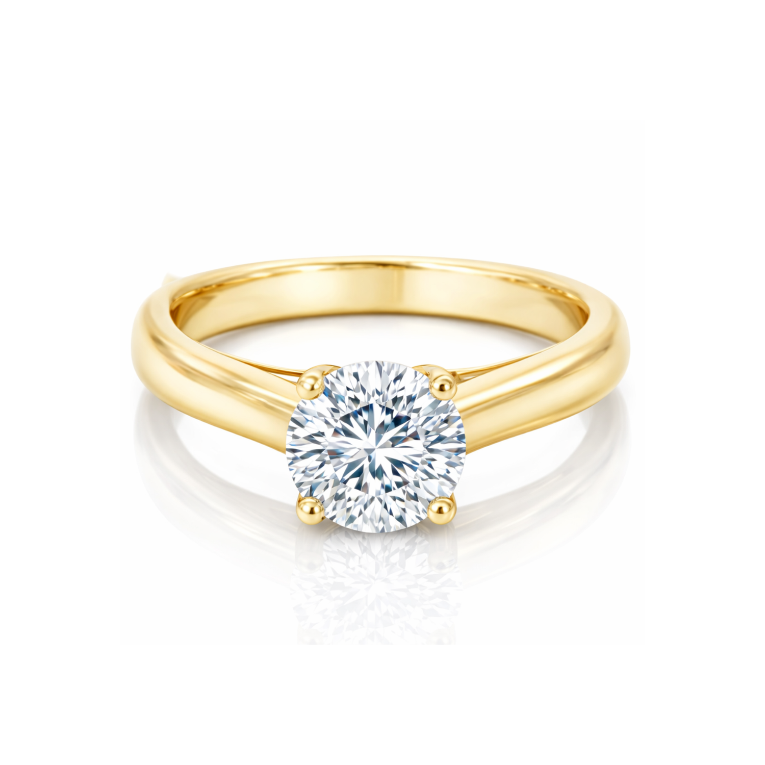Golden Promise Solitaire Lab Grown Diamond Ring