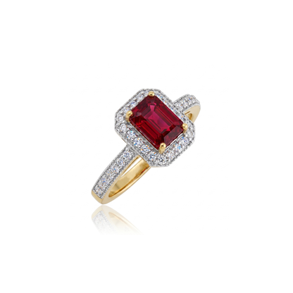 Solaris Crimson Lab Grown Gemstone Ring