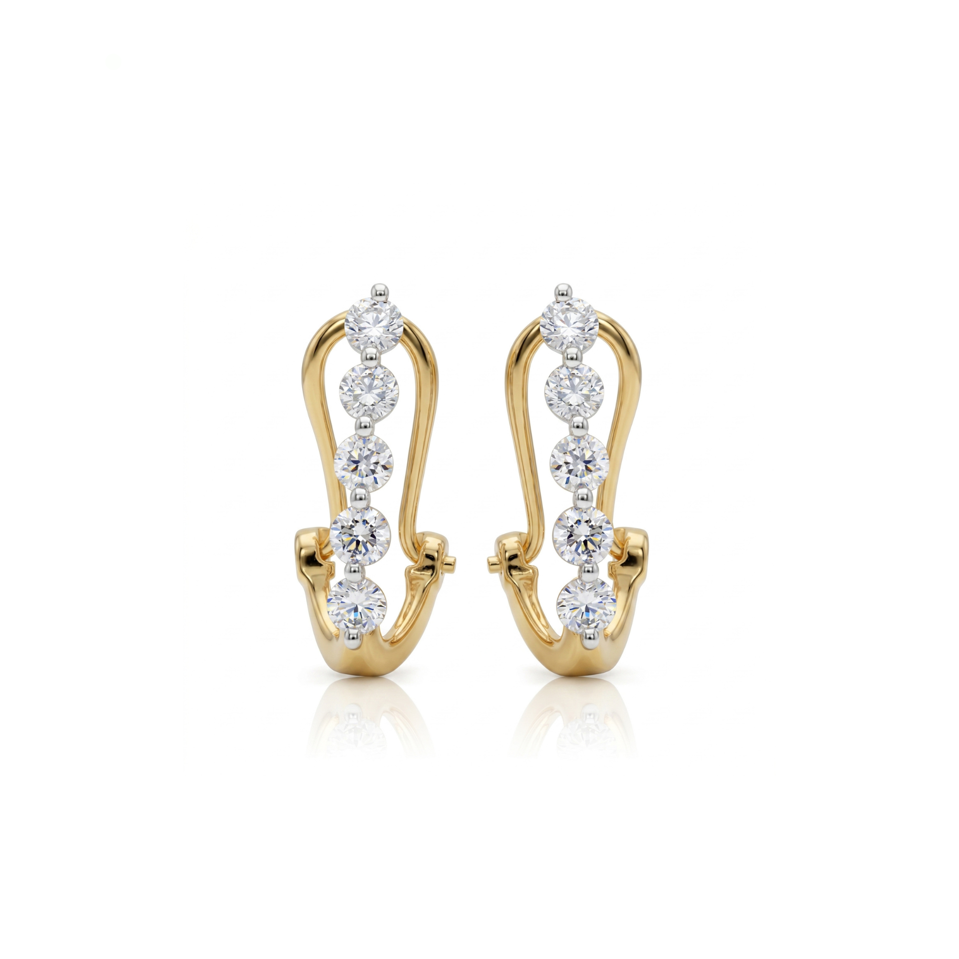Drop Line Lab Grown Diamond Earrings