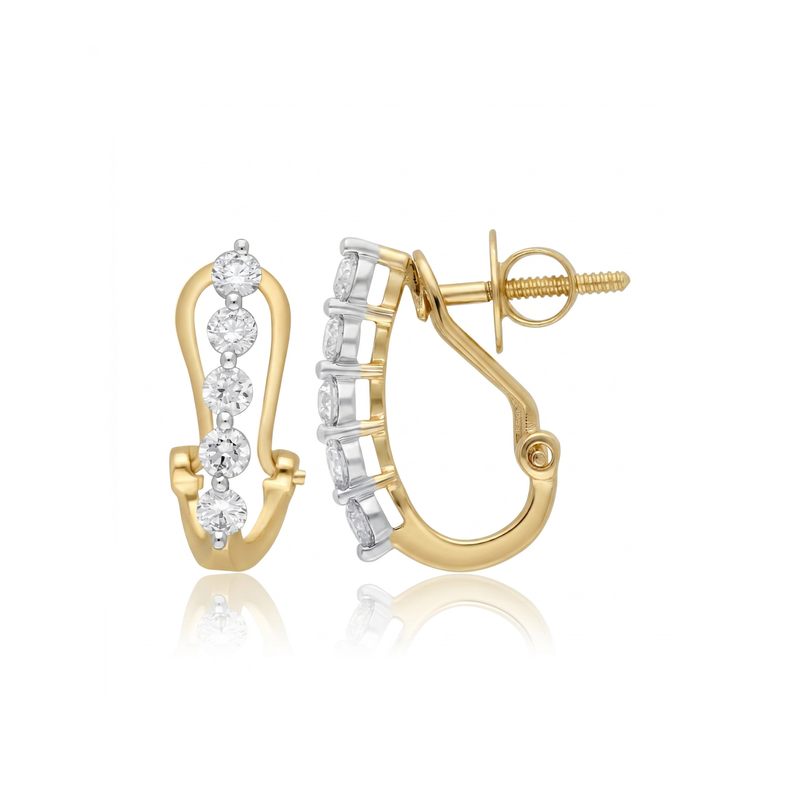 Drop Line Lab Grown Diamond Earrings