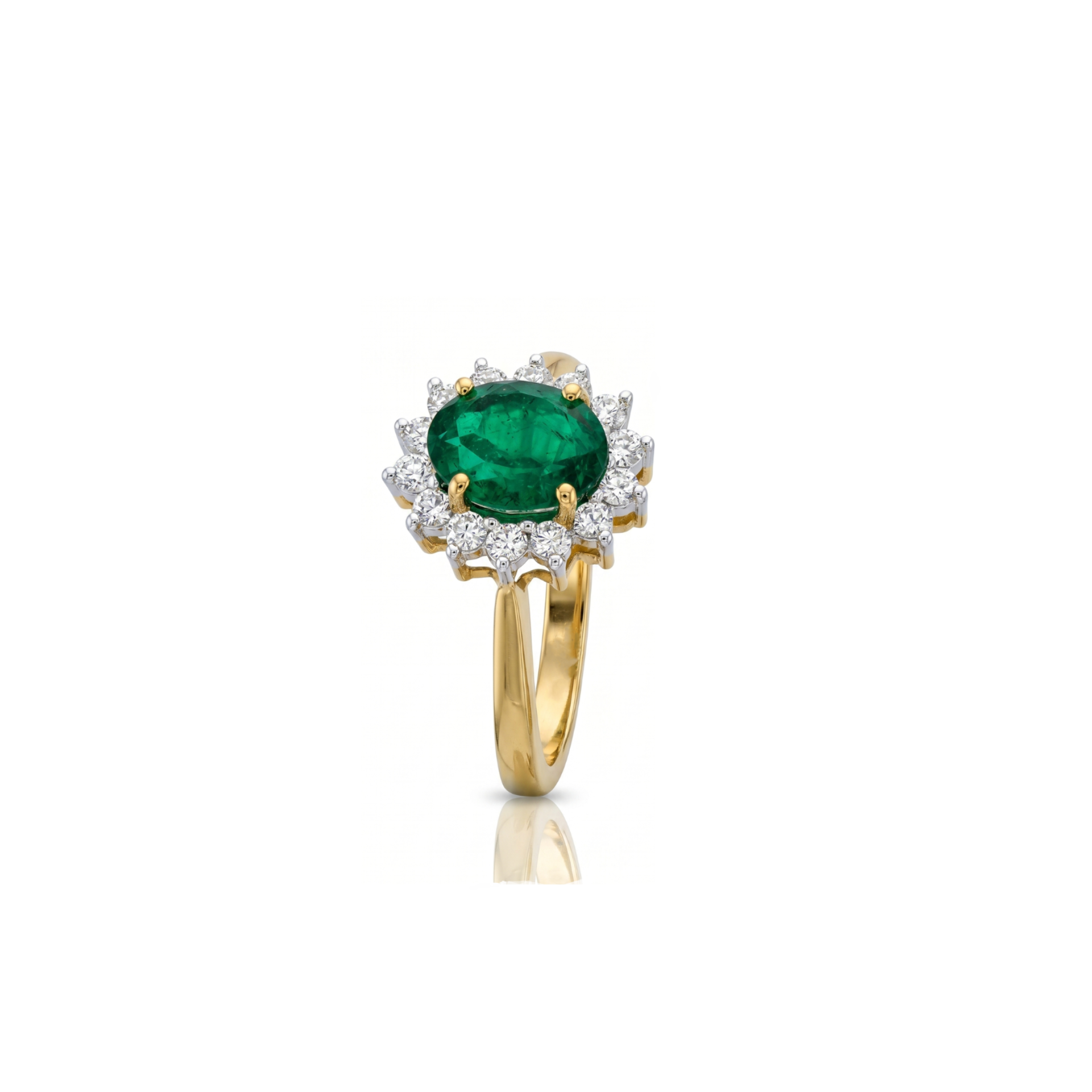 Duchess Halo Lab Grown Gemstone Ring