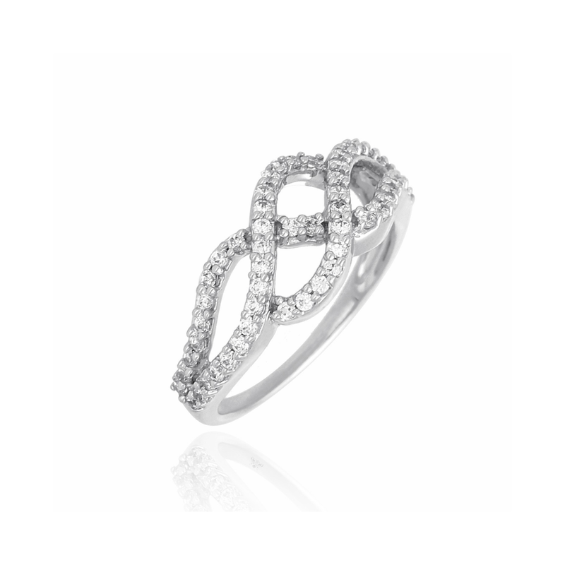Symmetry Twist Lab Grown Diamond Ring