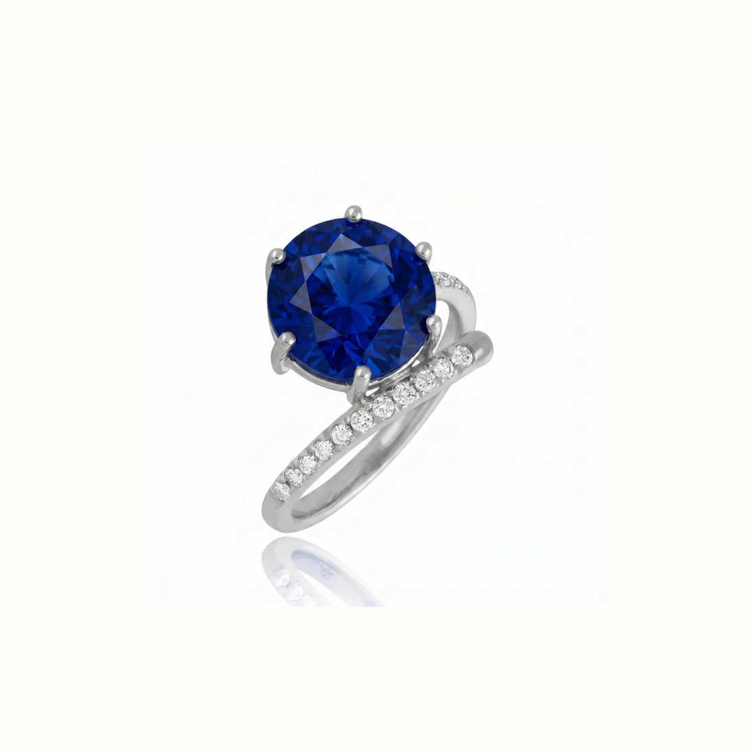 Swirl Nebula Lab Grown Gemstone Ring