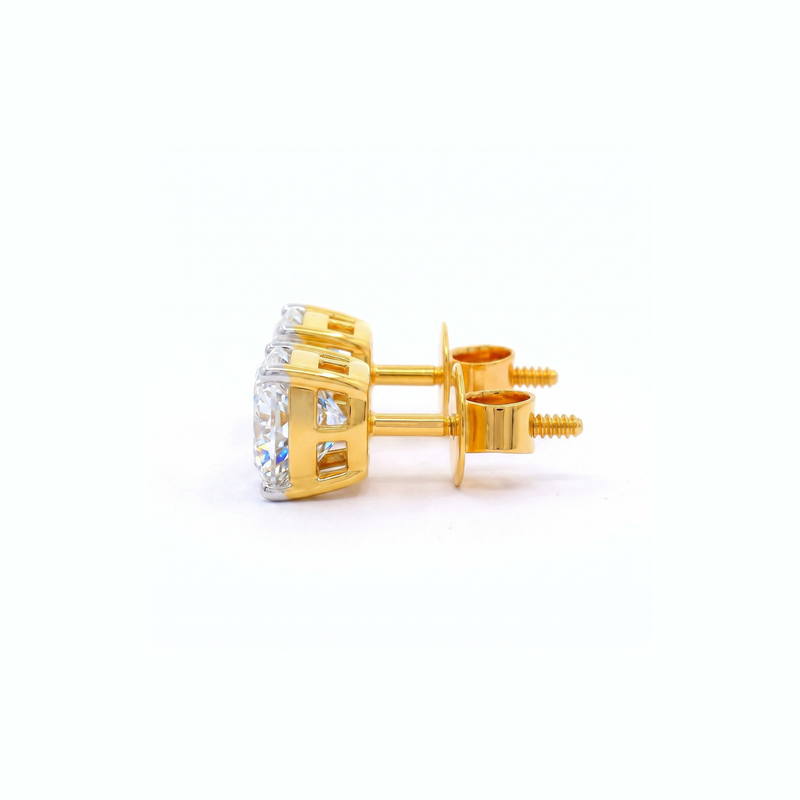 Velvet  Solitaire Lab Grown Diamond Earrings