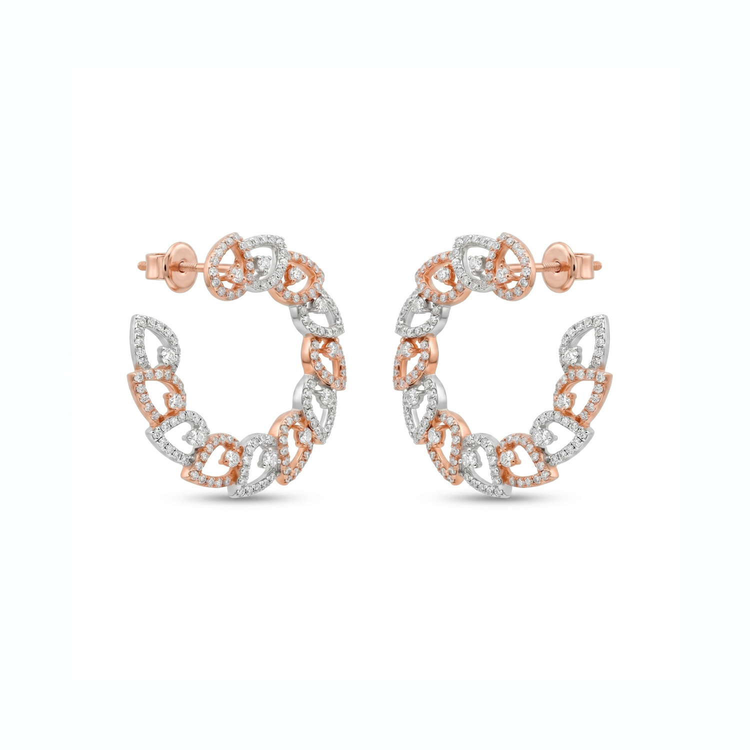 Aurelia Petal Lab Grown Diamond Earrings