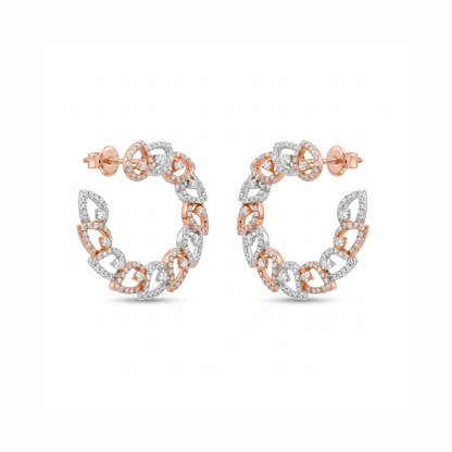 Aurelia Petal Lab Grown Diamond Earrings