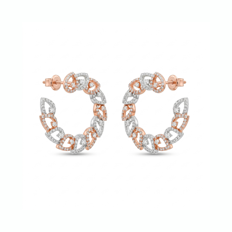 Aurelia Petal Lab Grown Diamond Earrings