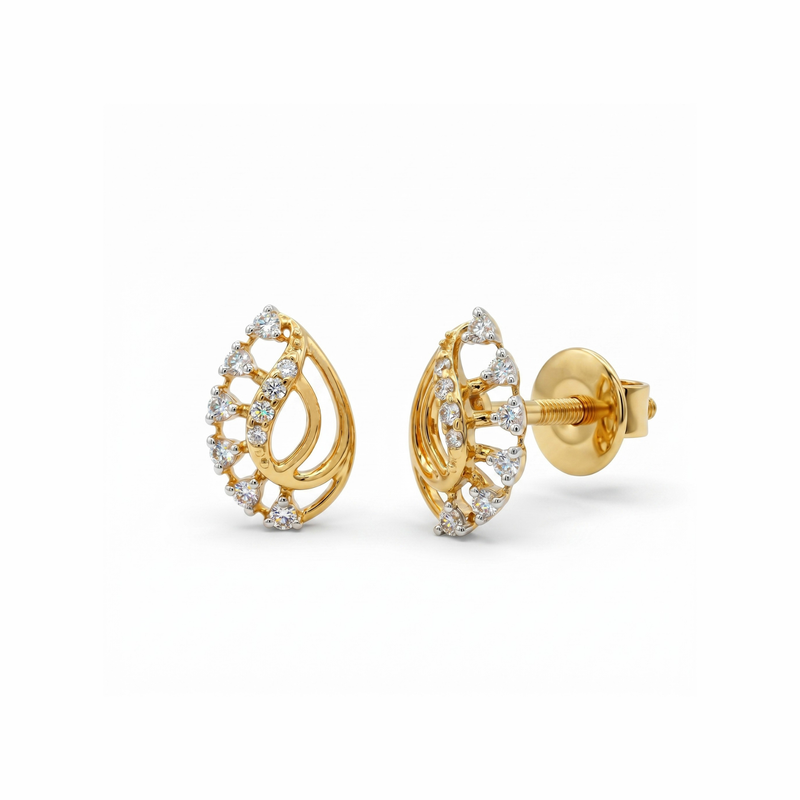 Aurora Twist Elegance Lab Grown Diamond Earrings