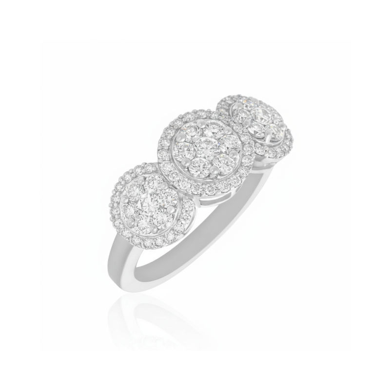 Milestone Trio Lab Grown Diamond Ring