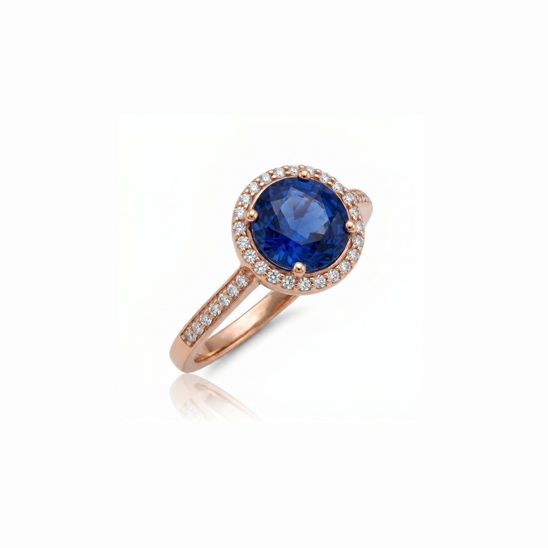 Azure Zenith Lab Grown Gemstone Ring