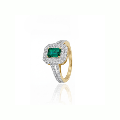 Radiant Legacy Lab Grown Gemstone Ring