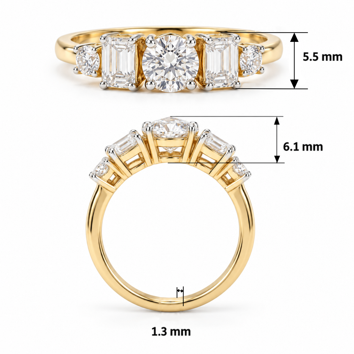 Solenne Grand Lab Grown Diamond Ring