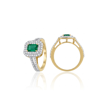 Radiant Legacy Lab Grown Gemstone Ring