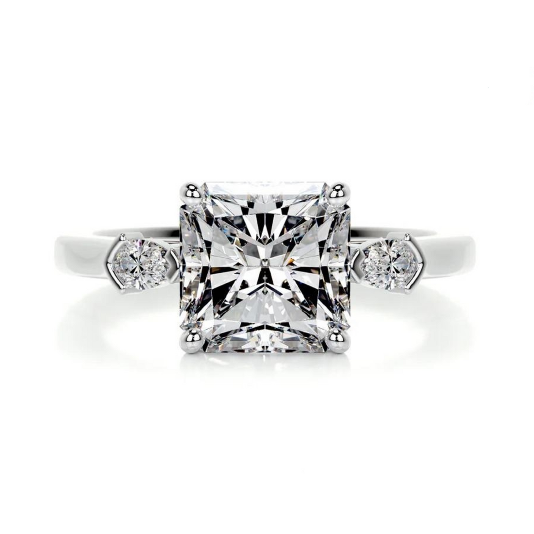 Opulence Square Solitaire Lab Grown Diamond Ring