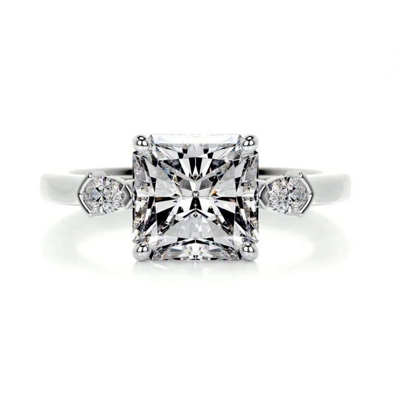 Opulence Square Solitaire Lab Grown Diamond Ring