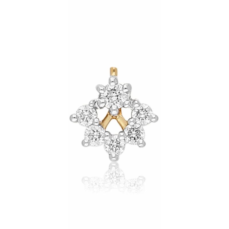 Twinkle Petal Lab Grown Diamond Nosepin