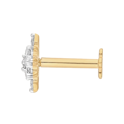 Star Frost Sparkle Lab Grown Diamond Nosepin