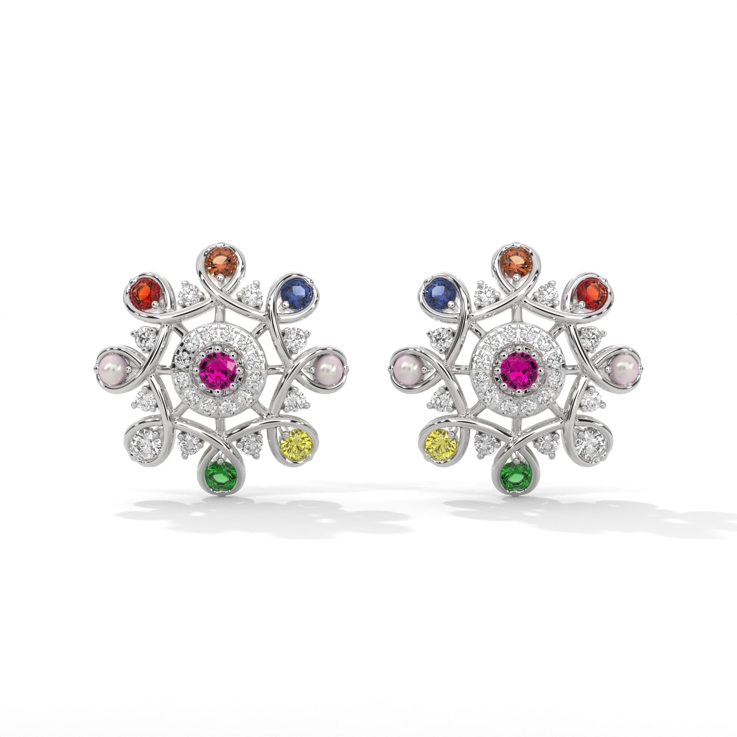 Swirling Lab Grown Diamond Harmony Studs