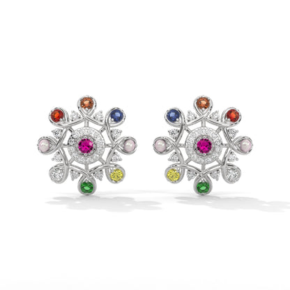 Swirling Lab Grown Diamond Harmony Studs