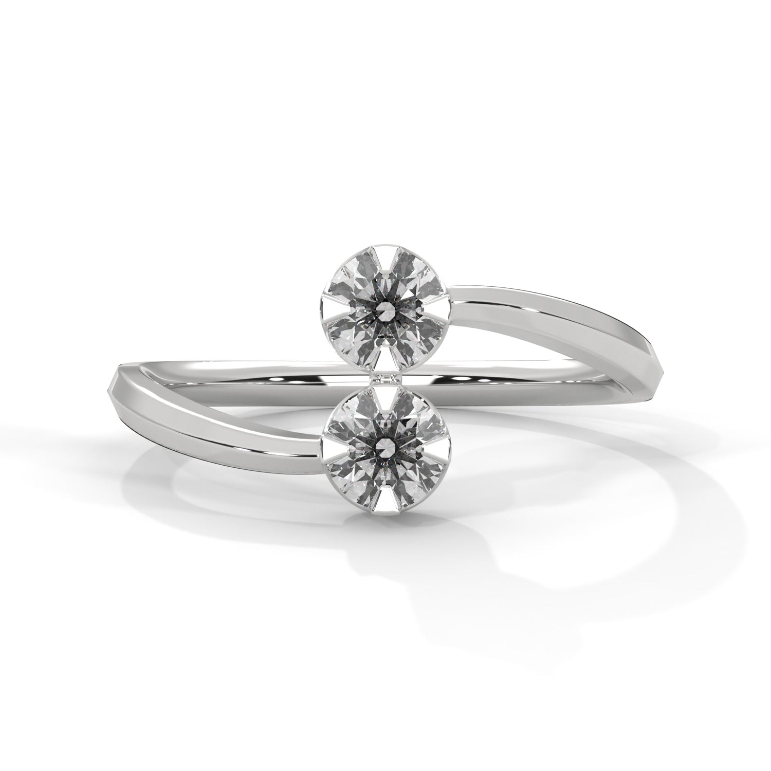 Twin Spark Lab Grown Diamond Ring