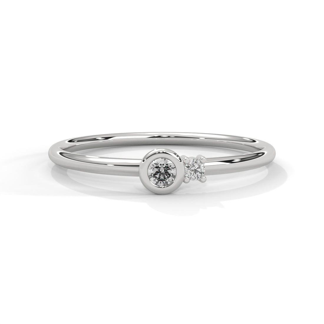 Minimalist Duo Lab Grown Diamond Ring