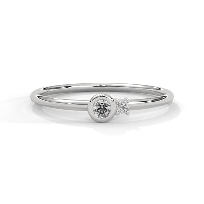 Minimalist Duo Lab Grown Diamond Ring