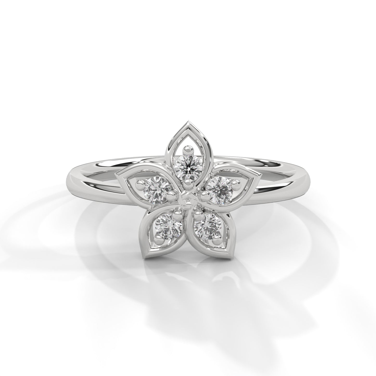 Blossom Diamond Floral Ring