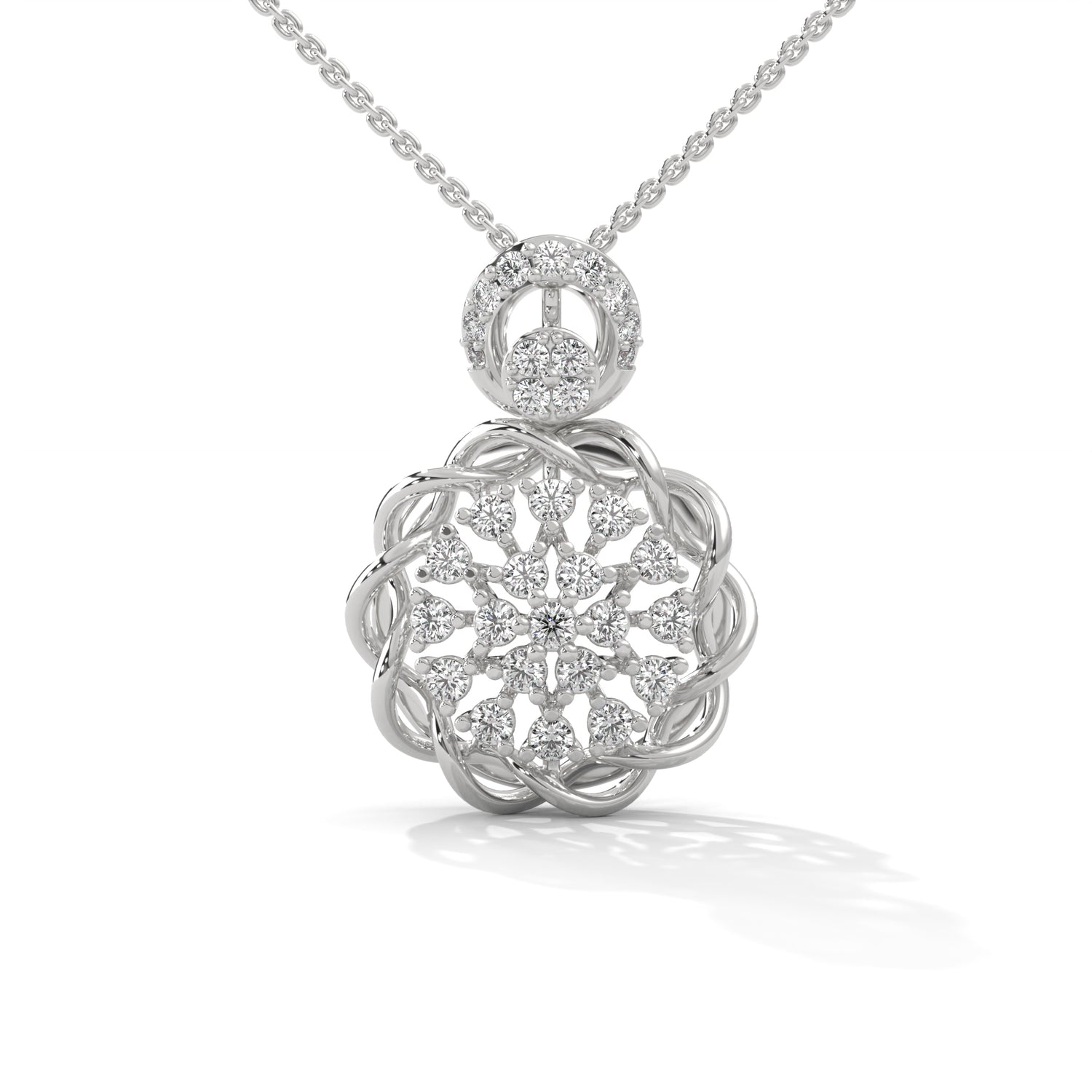 Enchanted Bloom Lab Grown Diamond Pendant