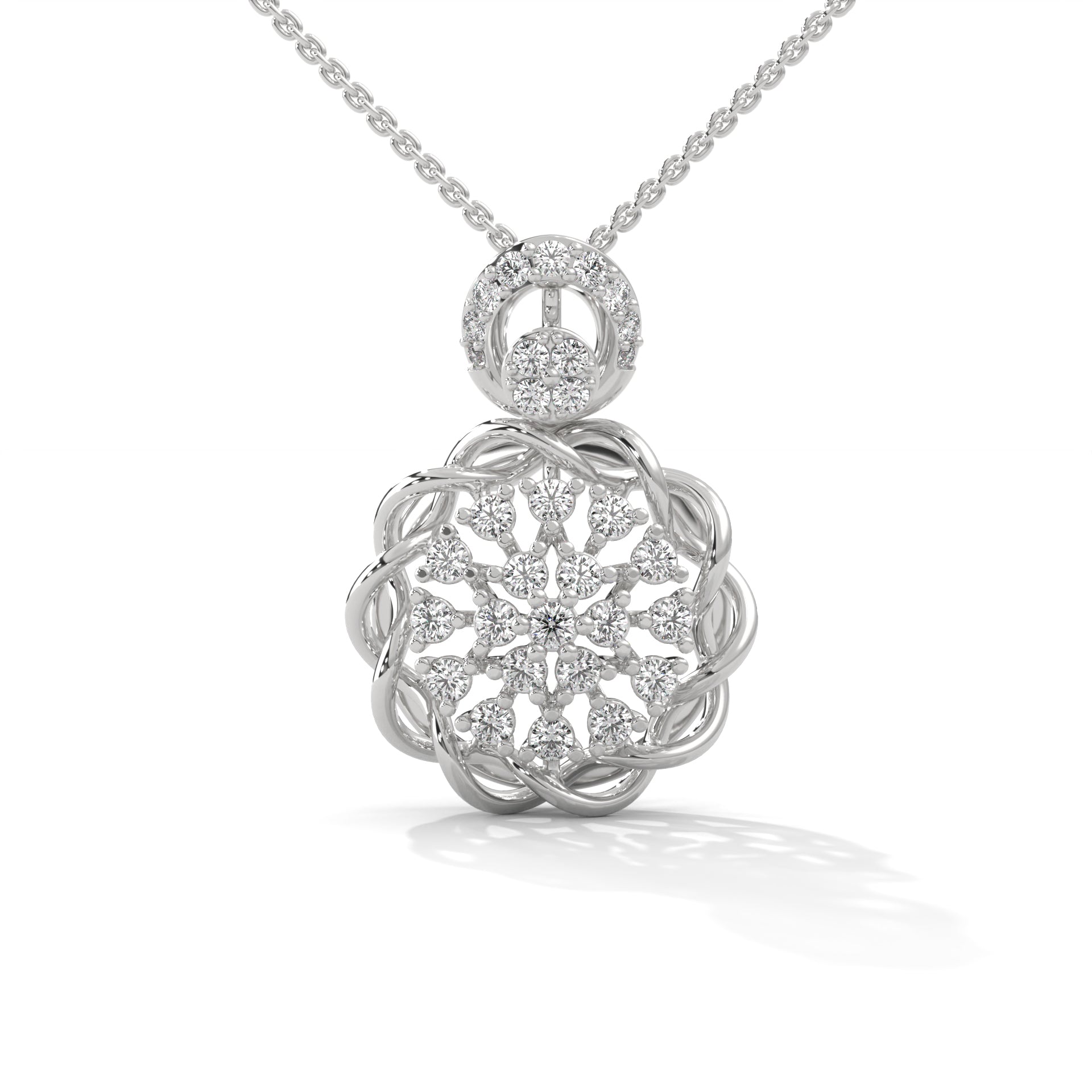 Enchanted Bloom Lab Grown Diamond Pendant