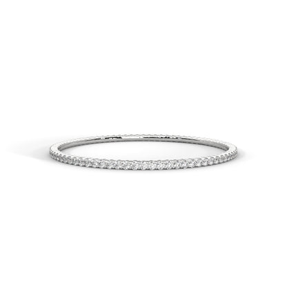 Delicate Lab Grown Diamond Embrace Bangle