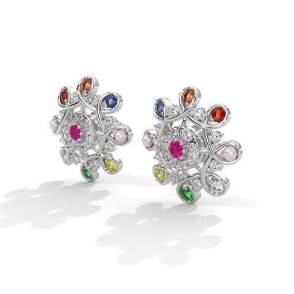 Swirling Lab Grown Diamond Harmony Studs