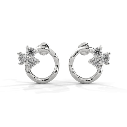 Blossom Loop Diamond Earrings