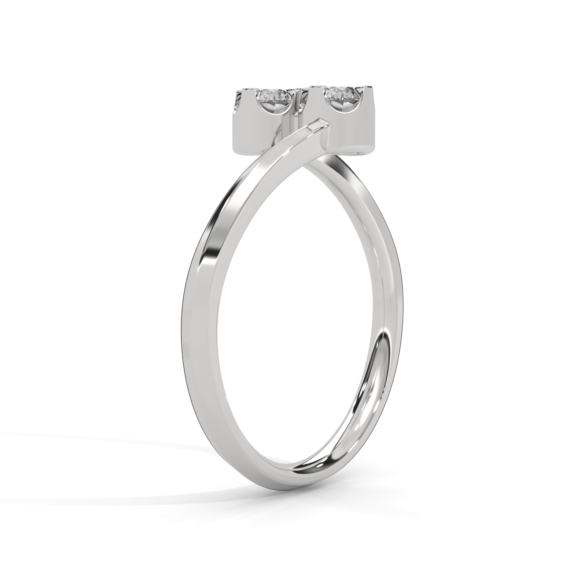 Twin Spark Lab Grown Diamond Ring