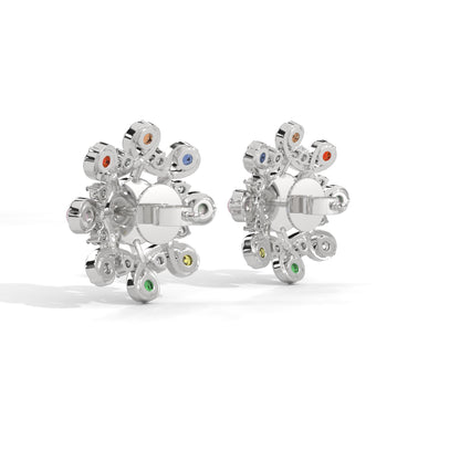 Swirling Lab Grown Diamond Harmony Studs
