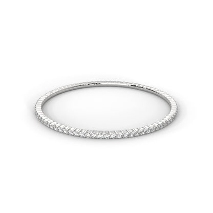 Delicate Lab Grown Diamond Embrace Bangle