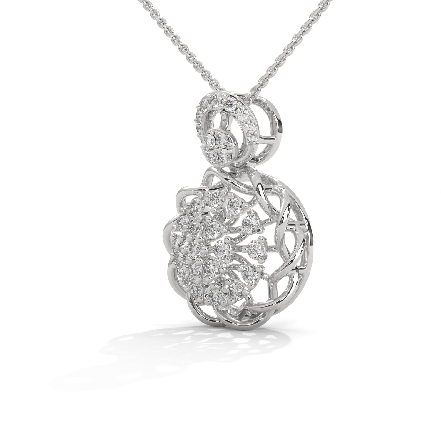 Enchanted Bloom Lab Grown Diamond Pendant