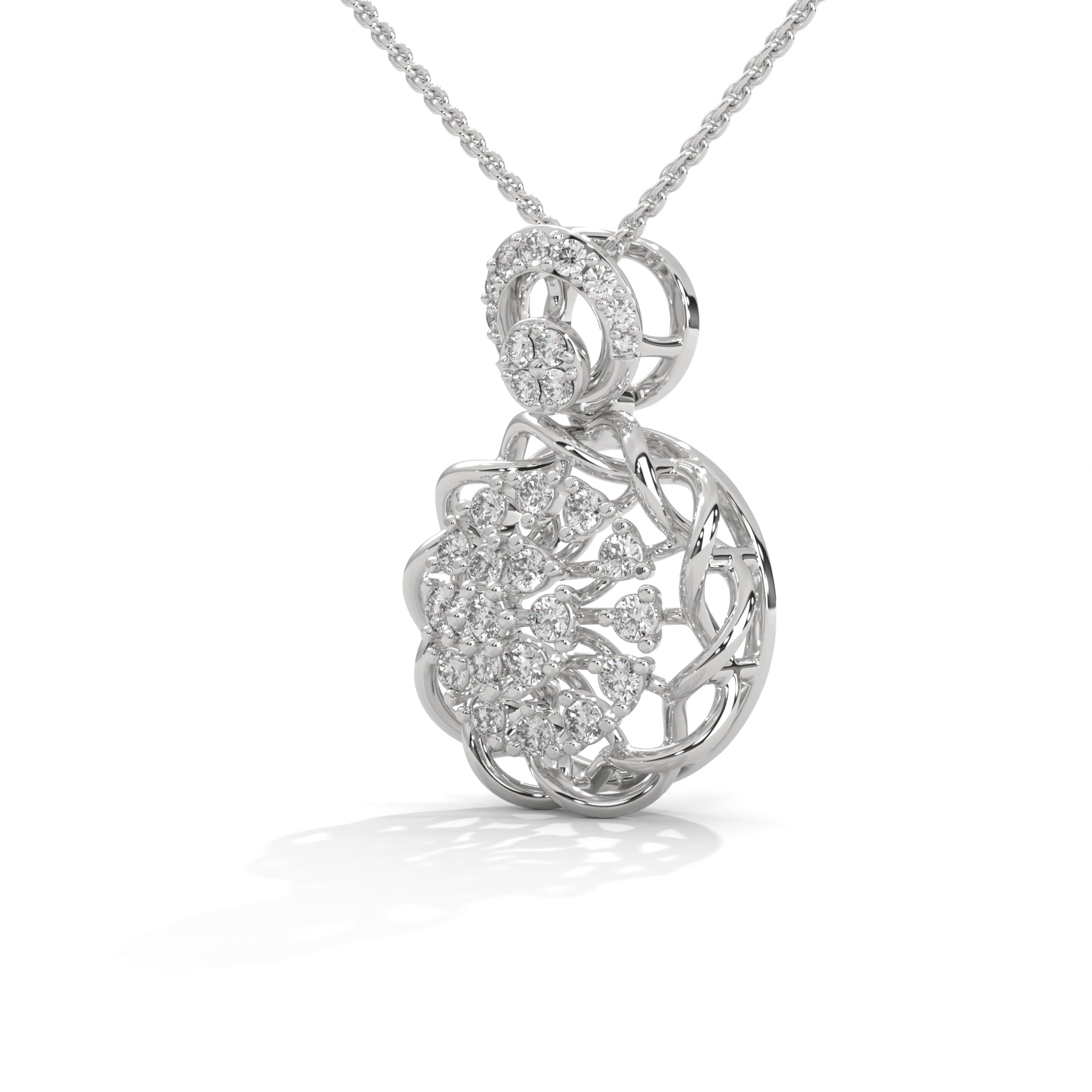 Enchanted Bloom Lab Grown Diamond Pendant