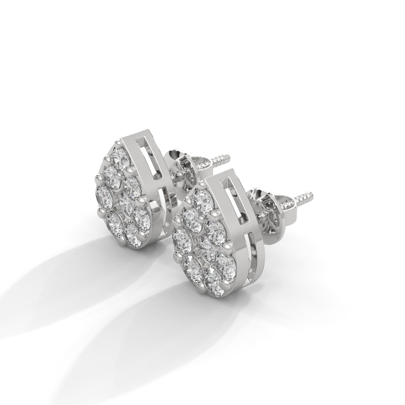 Luminous Teardrop Lab Grown Diamond Earrings
