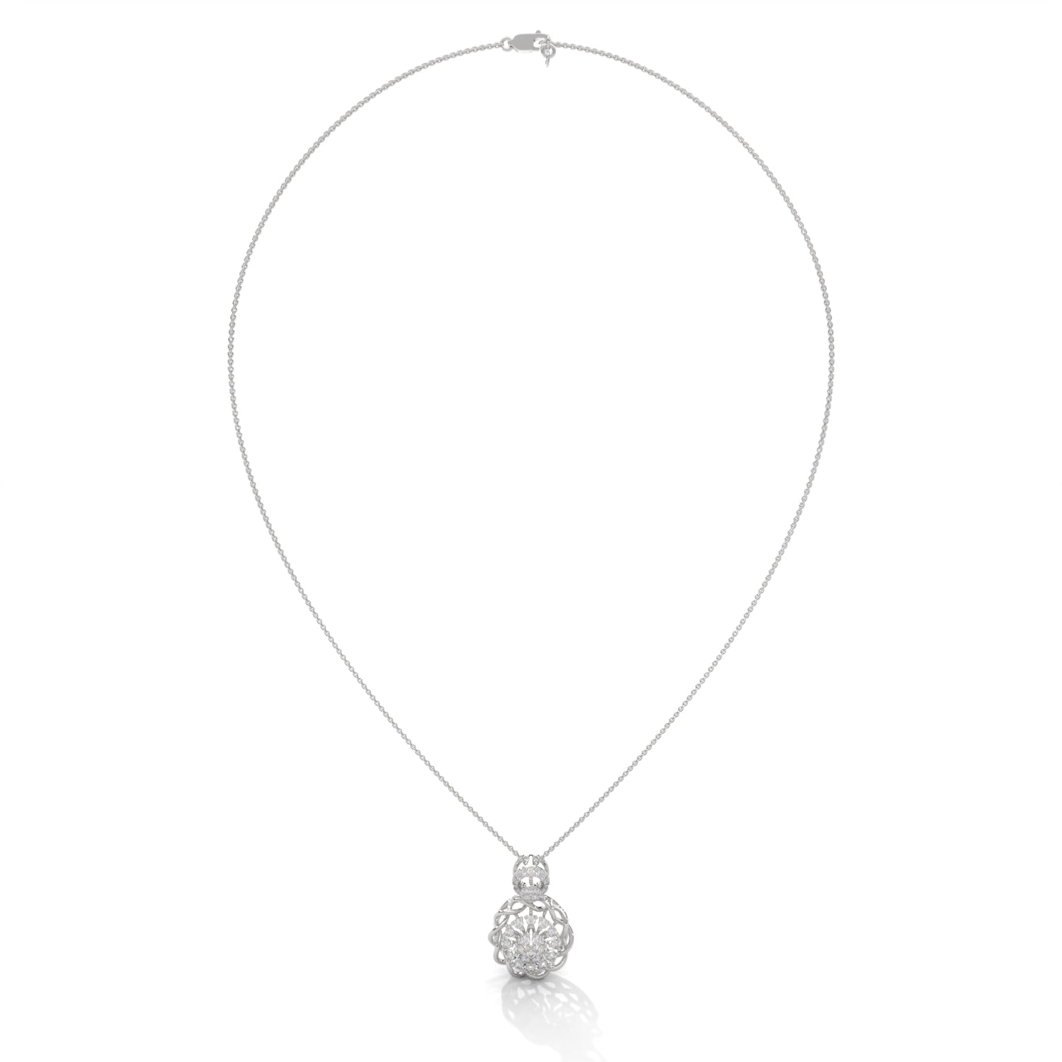 Enchanted Bloom Lab Grown Diamond Pendant