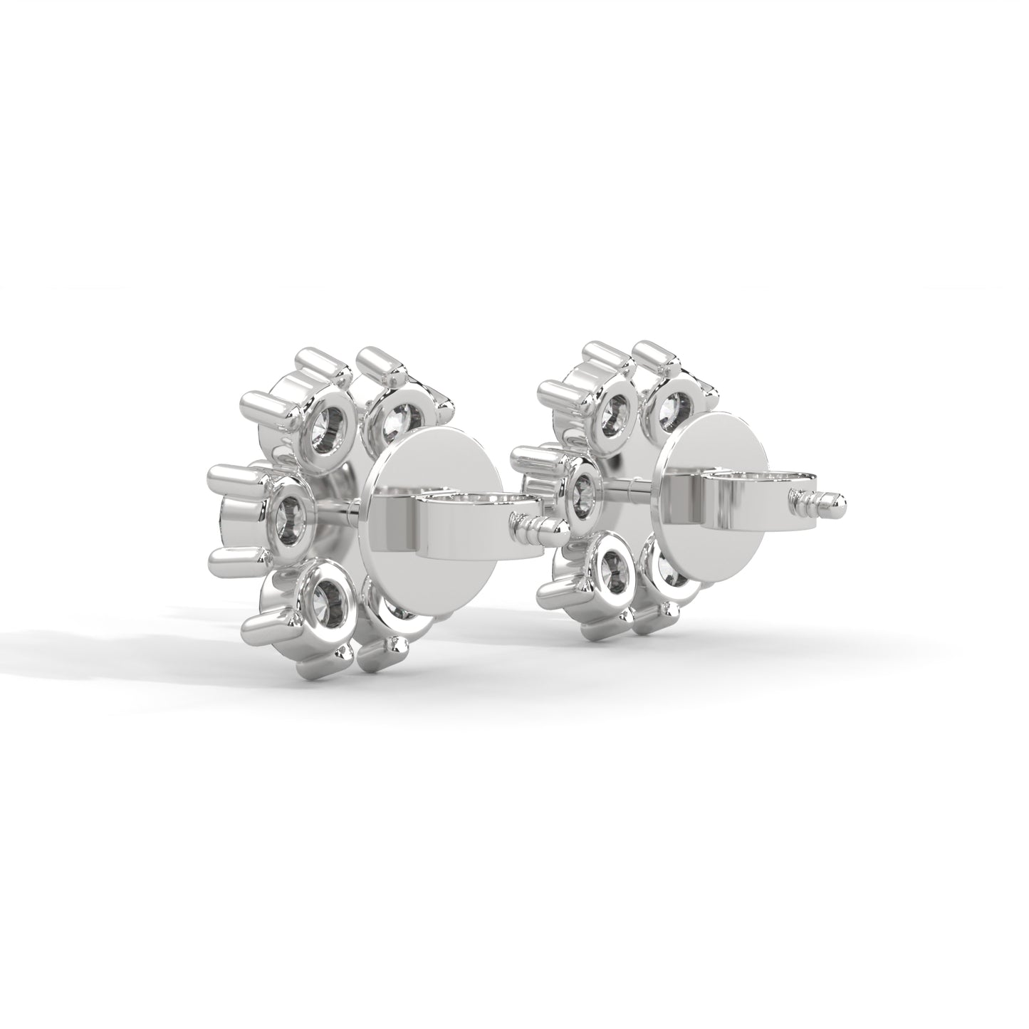 Blossom Diamond Stud Earrings