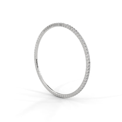 Delicate Lab Grown Diamond Embrace Bangle