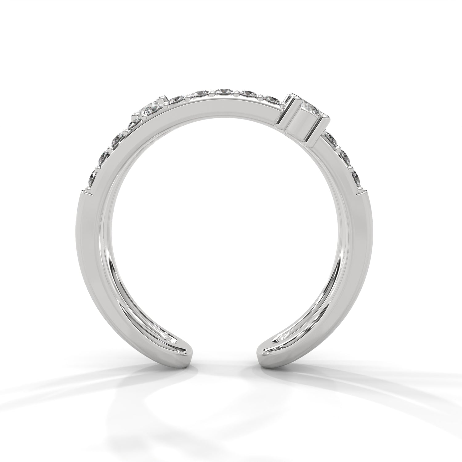 Radiant Flow Lab Grown Diamond Ring
