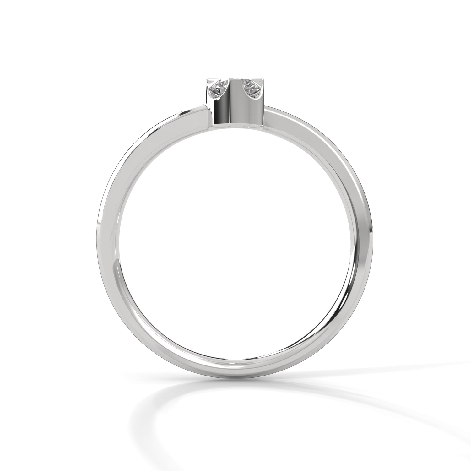 Twin Spark Lab Grown Diamond Ring