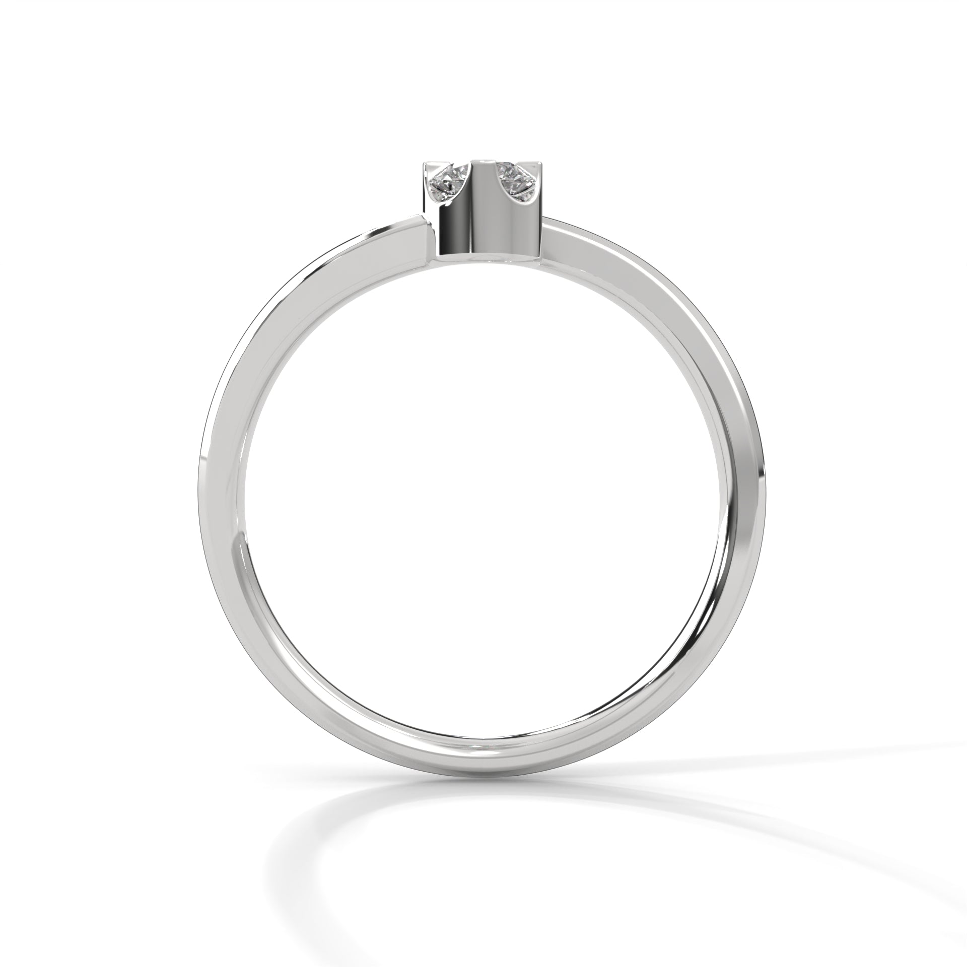 Twin Spark Lab Grown Diamond Ring