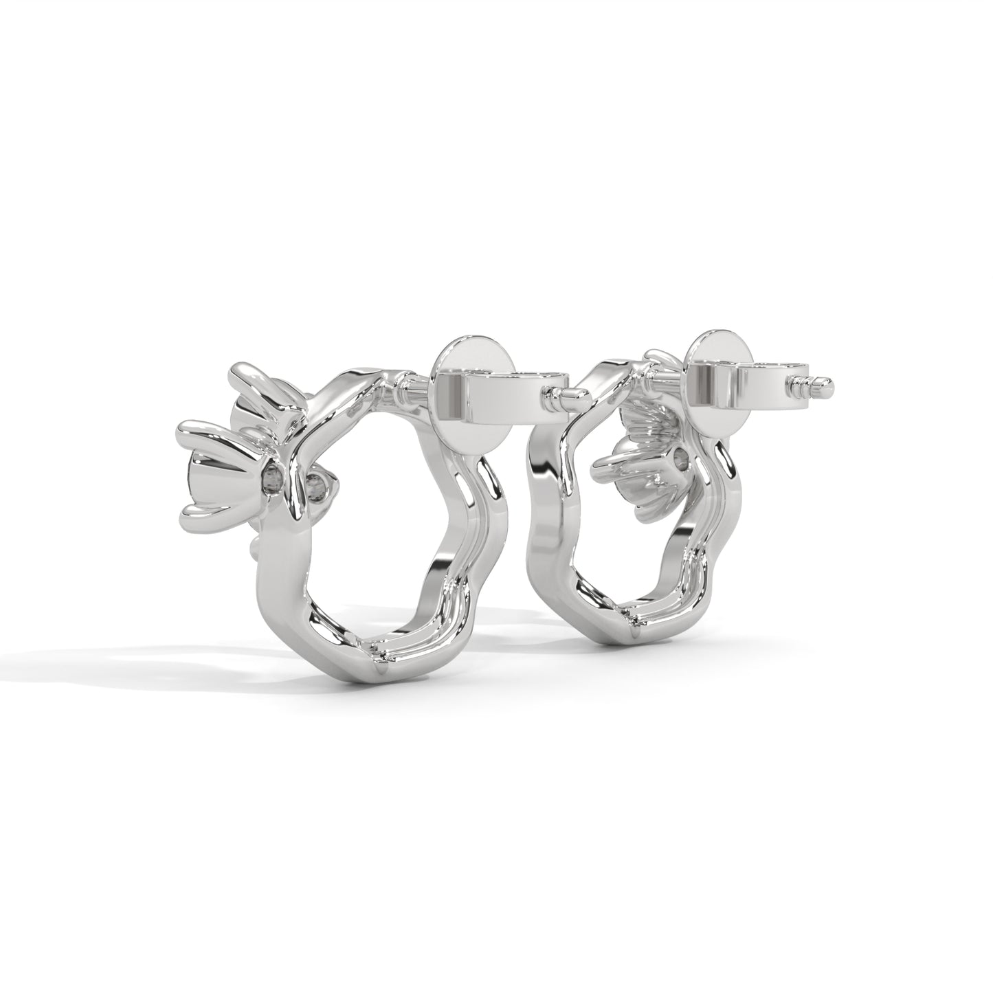 Blossom Loop Diamond Earrings