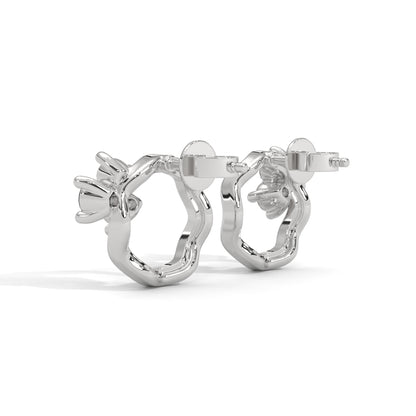 Blossom Loop Diamond Earrings