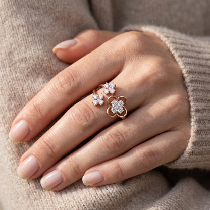 Nivara Triflora Lab Grown Diamond Ring