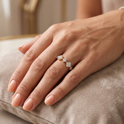 Solenne Rosette Lab Grown Diamond Ring
